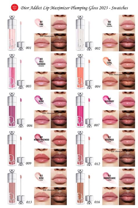 dior lipgloss maximizer|Dior lip gloss color chart.